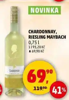 Penny Market CHARDONNAY, RIESLING MAYBACH, 0,75 l nabídka