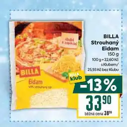 Billa BILLA Strouhaný Eidam 150 g nabídka
