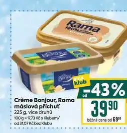 Billa Crème Bonjour, Rama od 43% máslová příchuť 225 g nabídka