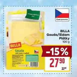 Billa BILLA Gouda/Eidam Plátky 100 g nabídka