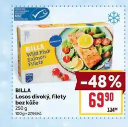 Billa BILLA Losos divoký, filety bez kůže 250 g nabídka