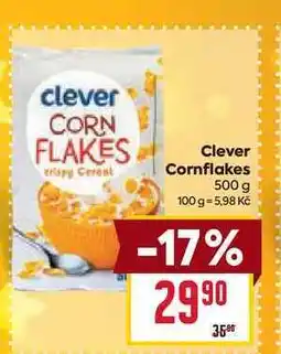 Billa Clever Cornflakes 500 g nabídka