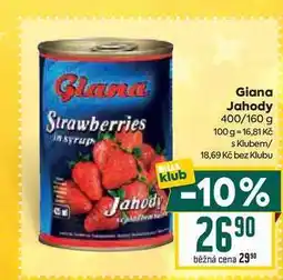 Billa Giana Jahody 400/160 g nabídka