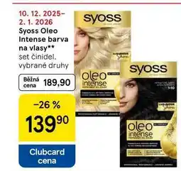 Tesco Syoss Oleo Intense barva syoss na vlasy, set činidel nabídka