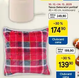 Tesco Tesco Dekorační polštář 45 x 45 cm, kostkovaný nabídka
