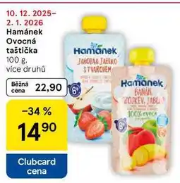 Tesco Hamánek Ovocná taštička, 100 g nabídka