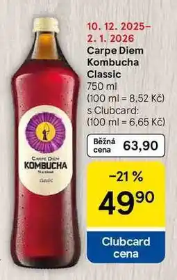 Tesco Carpe Diem Kombucha Classic, 750 ml nabídka