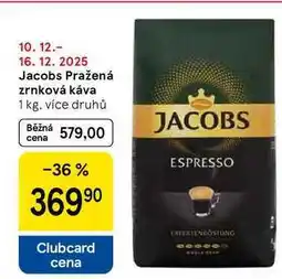 Tesco Jacobs Pražená zrnková káva, 1 kg nabídka