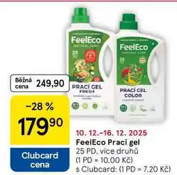 Tesco FeelEco Prací gel, 25 PD nabídka