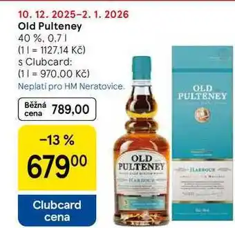 Tesco Old Pulteney 40%, 0.7 l nabídka