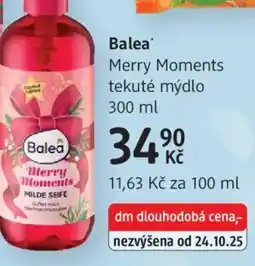 dm drogerie Balea Merry Moments tekuté mýdlo nabídka