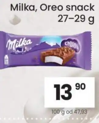 Kubík potraviny Milka, Oreo snack nabídka