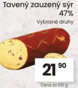 Kubík potraviny Tavený zauzený sýr 47% nabídka