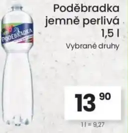 Kubík potraviny Poděbradka jemně perlivá nabídka