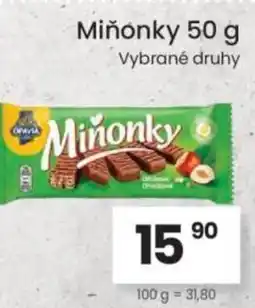 Kubík potraviny Miňonky nabídka