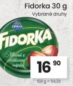 Kubík potraviny Opavia Fidorka nabídka