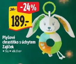 Albert Plyšové chrastítko s úchytem Zajíček nabídka