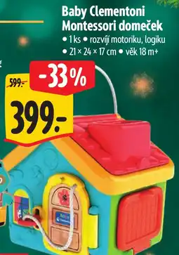 Albert Baby Clementoni Montessori domeček nabídka