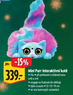 Albert Mini Purr Interaktivní kotě nabídka