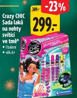 Albert Crazy CHIC Sada laků na nehty svítící ve tmě nabídka