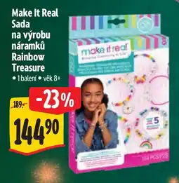 Albert Make It Real Sada na výrobu náramků Rainbow Treasure nabídka