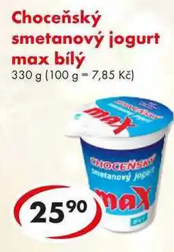 CBA Choceňský smetanový jogurt max bílý, 330 g nabídka