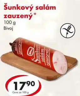 CBA Šunkový salám zauzený, 100 g nabídka