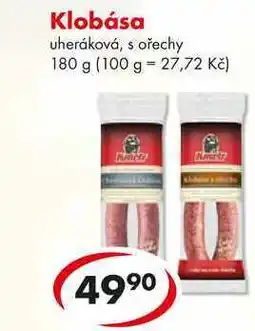 CBA Klobása, 180 g nabídka