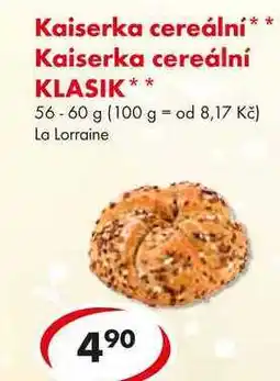 CBA Kaiserka cereální, Kaiserka cereální KLASIK, 56-60 g nabídka