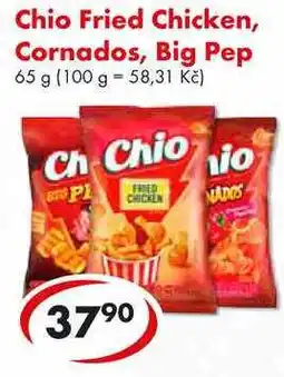 CBA Chio Fried Chicken, Cornados, Big Pep, 65 g nabídka
