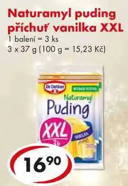CBA Naturamyl puding příchuť vanilka XXL, 3x 37 g nabídka