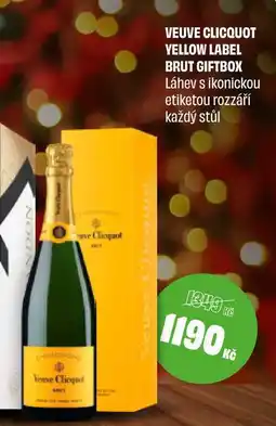 BonVeno VEUVE CLICQUOT YELLOW LABEL BRUT GIFTBOX 0.75L nabídka