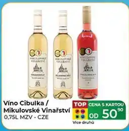 Tamda Foods Mikulovské Vinařství Víno Cibulka 0,75 l nabídka
