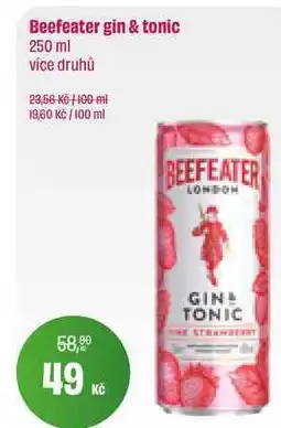 BonVeno Beefeater gin & tonic 250 ml nabídka