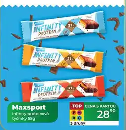 Tamda Foods Maxsport infinity proteinová tyčinky 55 g nabídka