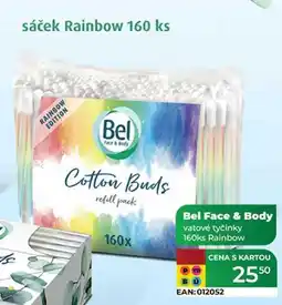 Tamda Foods Bel sáček Rainbow vatové tyčinky 160 ks nabídka