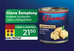 Tamda Foods Giana žampiony krájené ve slaném nálevu 200g nabídka