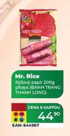 Tamda Foods Mr. Rice Rýžový papír pitaya (BANH TRANG THÀNH LONG) 200 g nabídka
