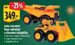 Albert Auta stavební Bagr nakladač a stavební sklápěčka nabídka