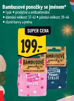 Albert Bambusové ponožky se jménem* nabídka