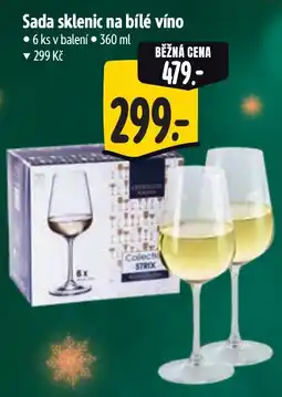 Albert Sada sklenic na bílé víno nabídka