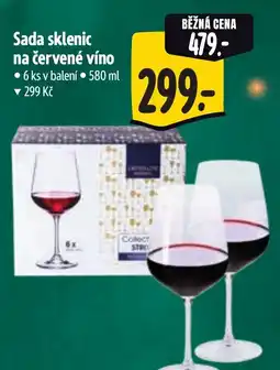 Albert Sada sklenic na červené víno nabídka