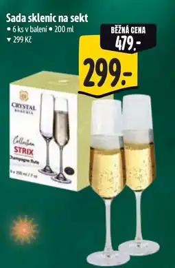 Albert Sada sklenic na sekt nabídka