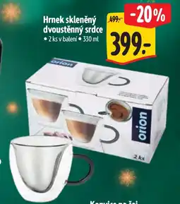 Albert Hrnek skleněný dvoustěnný srdce nabídka