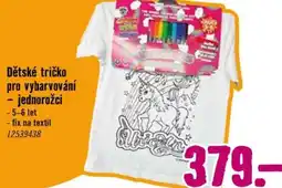 Hornbach Dětské tričko pro vybarvování - jednorožci nabídka