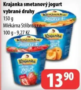 Partner Maloobchodní síť Krajanka smetanový jogurt nabídka