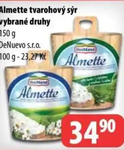 Partner Maloobchodní síť Almette tvarohový sýr nabídka