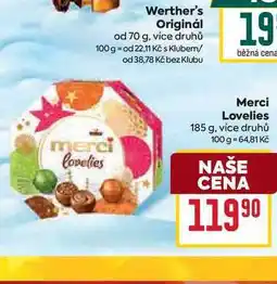 Billa Merci Lovelies 185 g nabídka