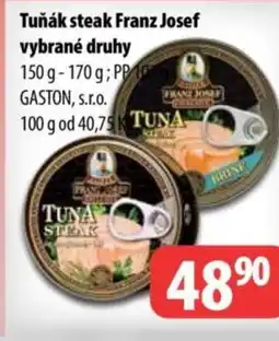 Partner Maloobchodní síť Tuňák steak Franz Josef nabídka