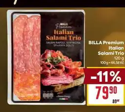 Billa BILLA Premium Italian Salami Trio 120 g nabídka